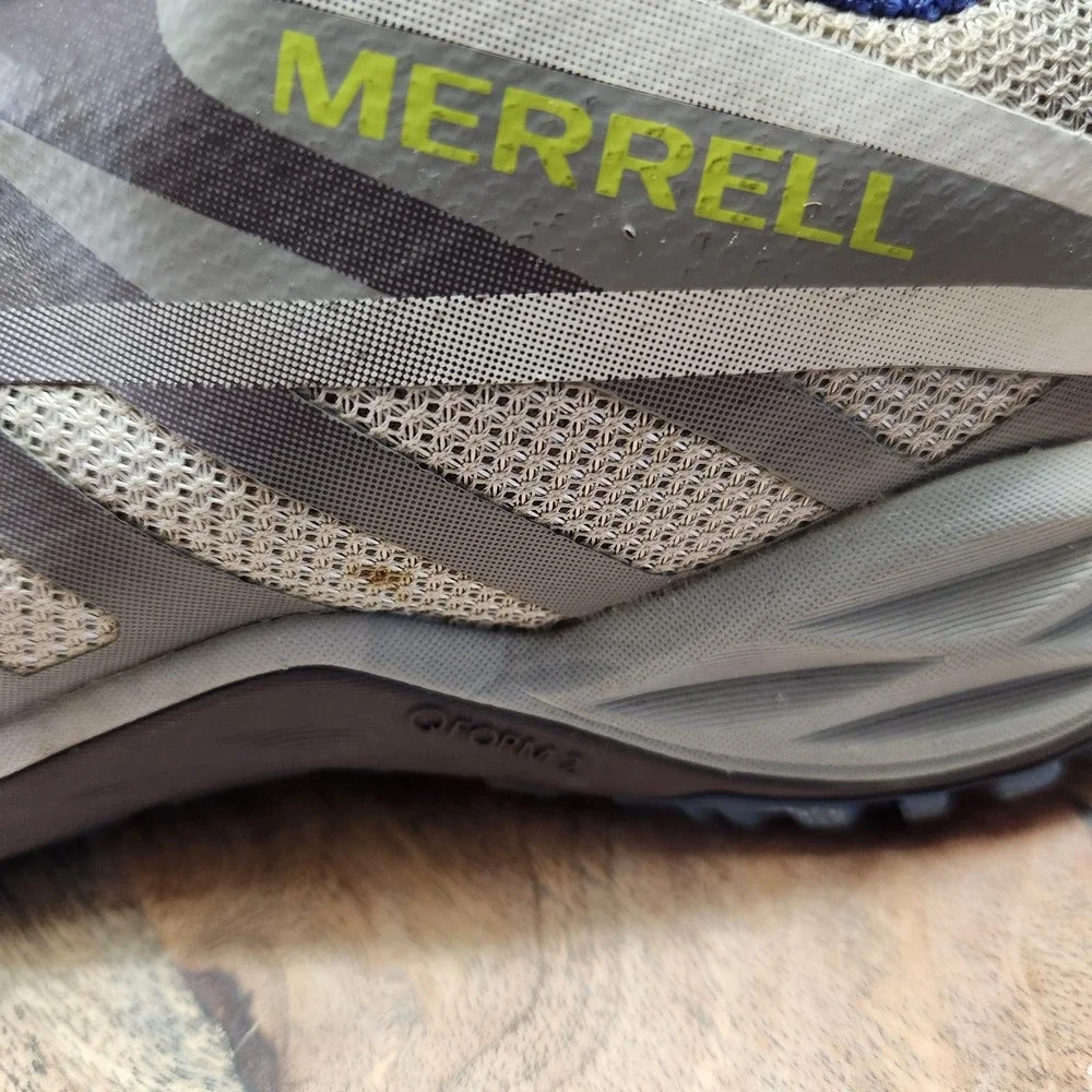 Merrell Gray & Blue Siren Edge Q2‎ Hiking/Running Shoes Women's Size 8